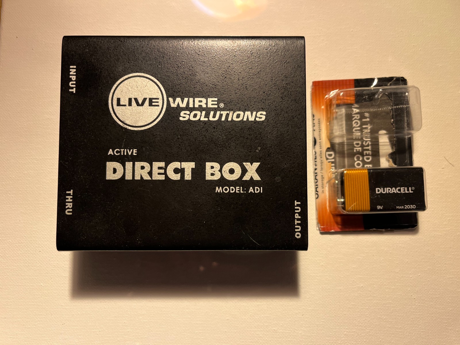 LiveWire Active Direct Box - Model ADI with new 9 Volt bettery - Gently Used