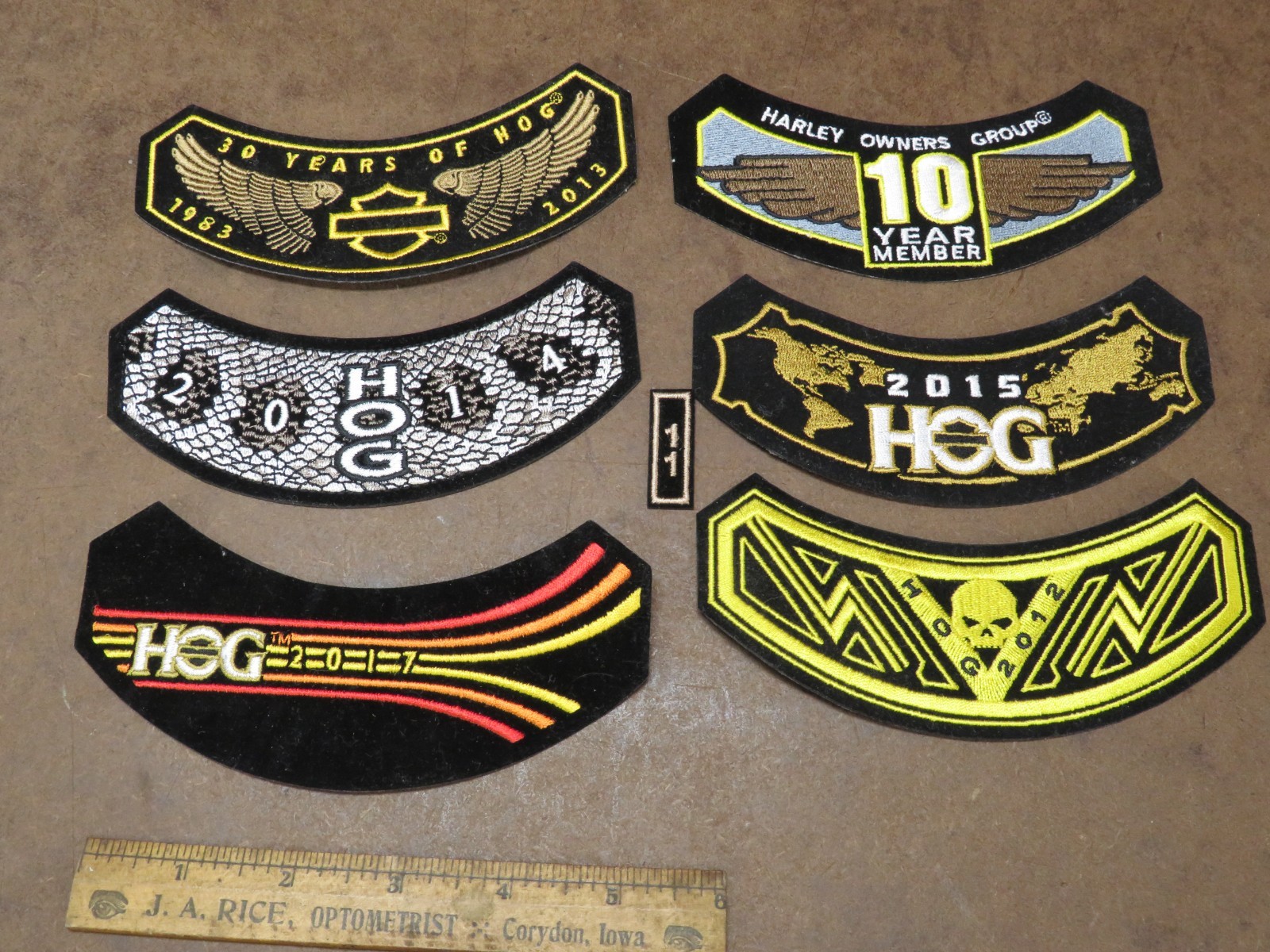 6 NEW Harley Davidson Motorcycle Patch Lot Rocker Eagle Skull HOG Eagle Iron On