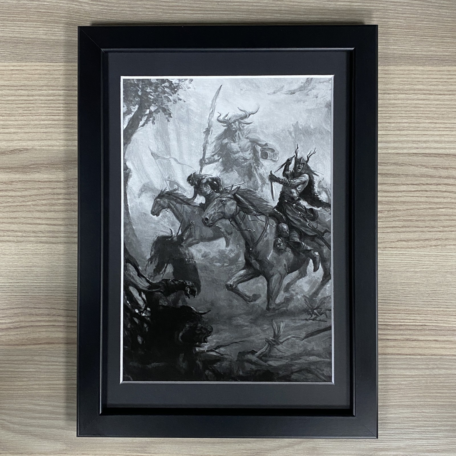 WOOD ELVES FRAMED ART ELF ORION GLADE GUARD WARHAMMER AGE OF SIGMAR OLD WORLD