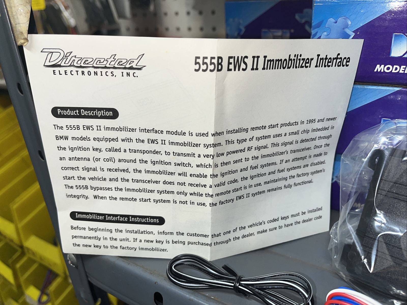 NEW Directed DEI 555B EWS II Immobilizer Interface Bypass Module