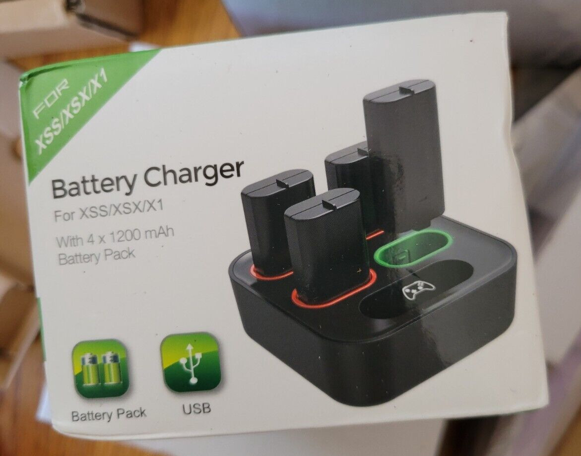 Battery Charger For XSS/XSX/X1 w/ 4 x 1200 mAh Battery Pack