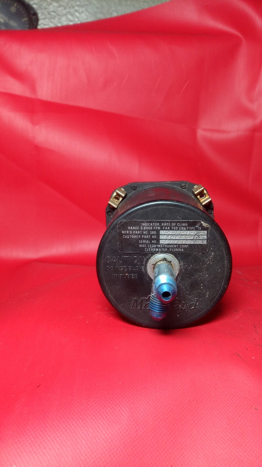 MAC LEDD INSTRUMENT RATE OF CLIMB INDICATOR 5000FPM
