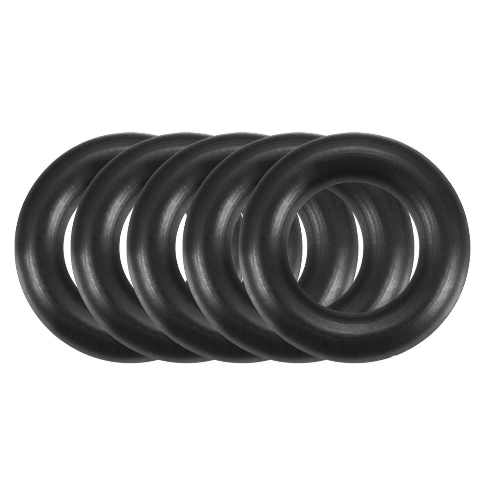 50 Pcs Black 4.5mmx1.8mm Oil Resistant Sealing Ring O-shape NBR Rubber Grommet