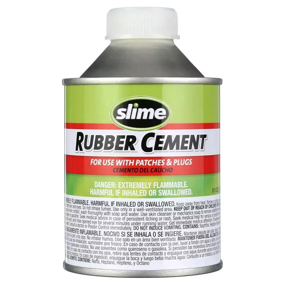 Slime Rubber Cement 8 Oz for Tire Repairs 1050 Patch & Plug