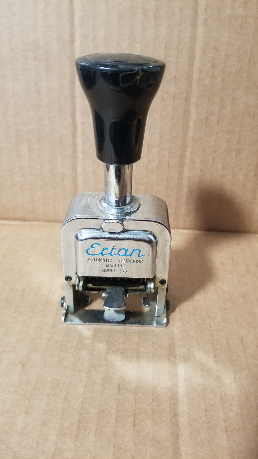Vintage Ertan Model 188 Automatic Numbering Machine Working VGC