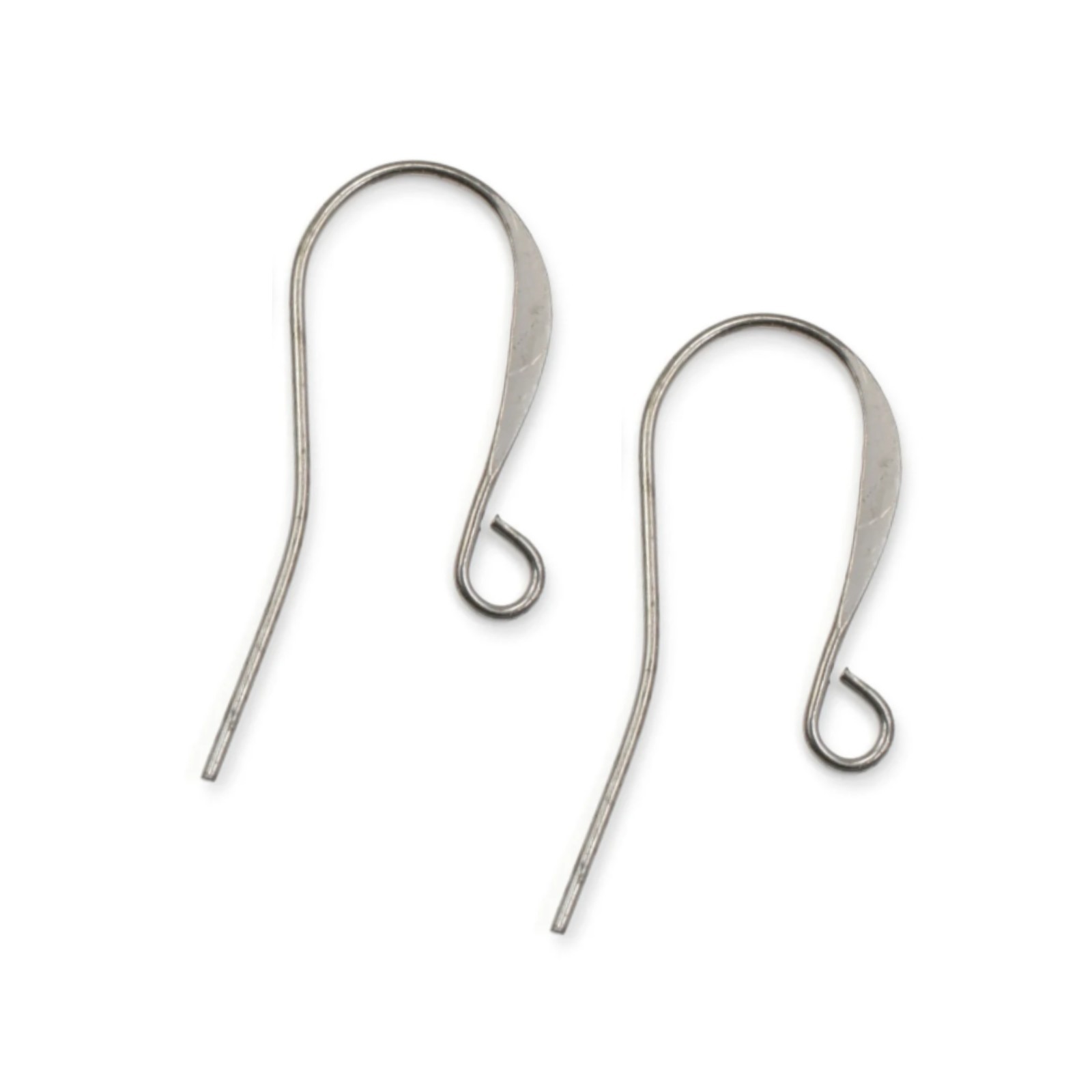 Antiqued Silver Plated Tall French Hook Ear Wires 26mm (Pkg. of 144 Pieces)