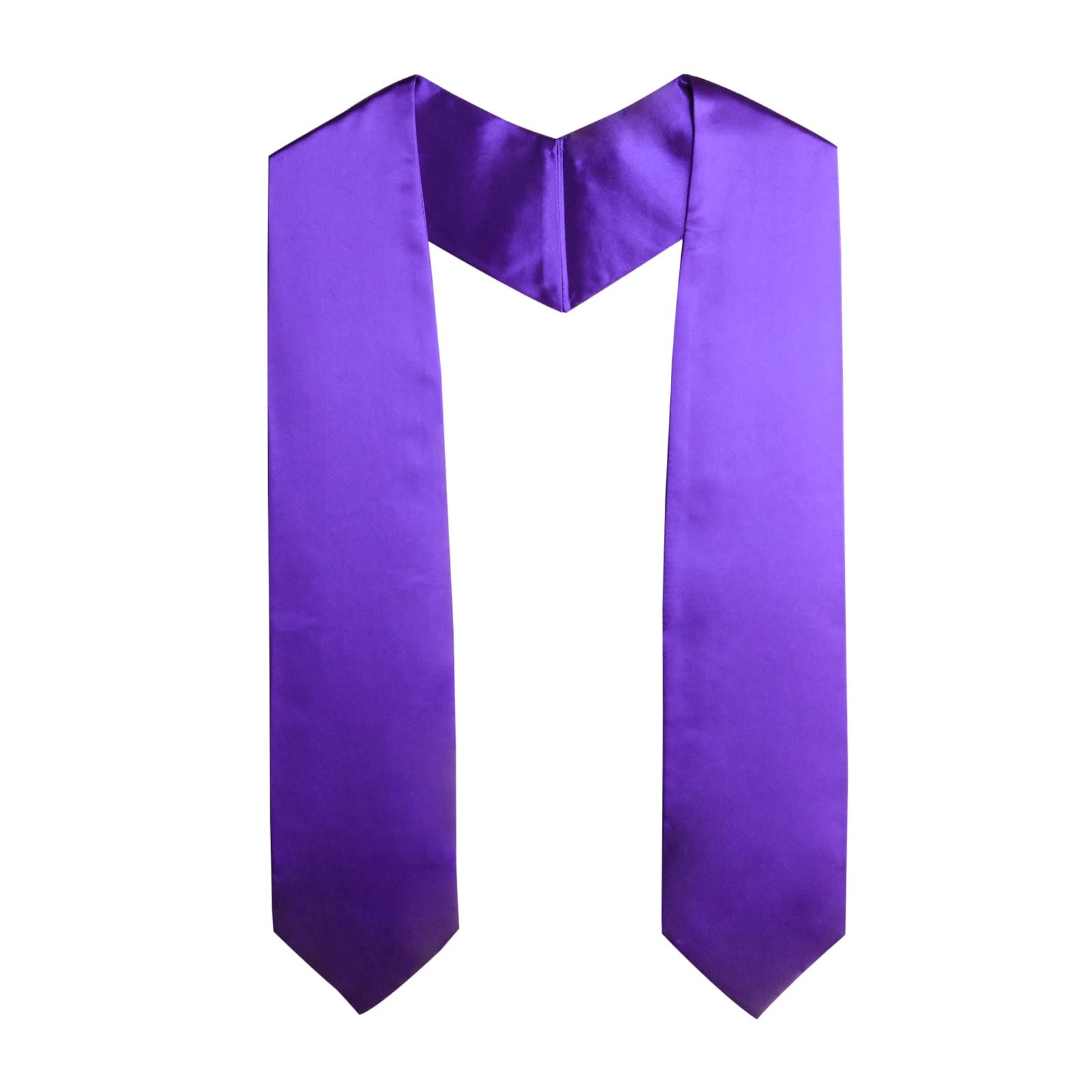 SAMDEEMI Unisex Adult 60" long Plain Graduation Honor Stole Sash Solid Color ...