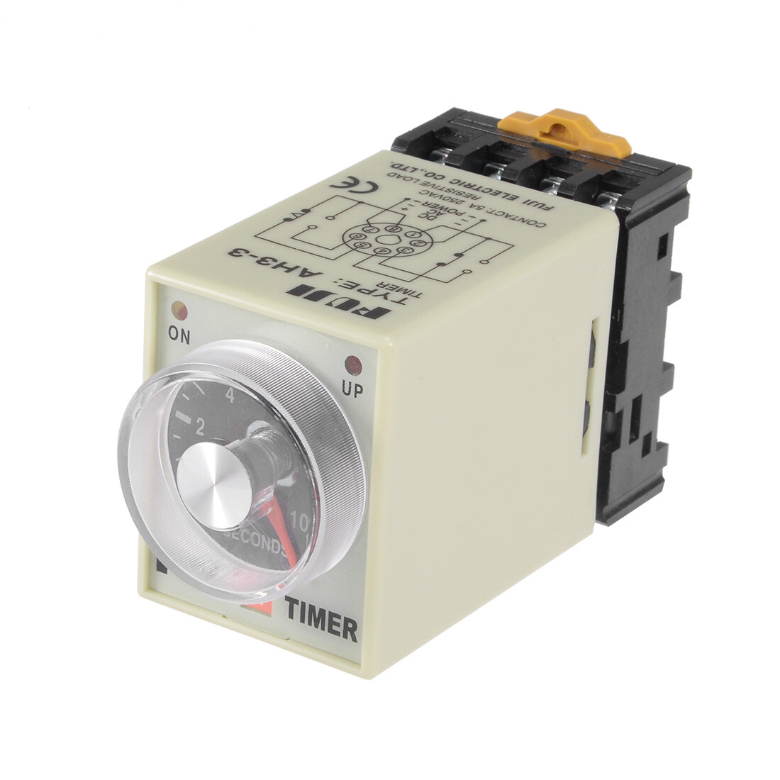 Time Relay 24VAC 10S 8 Terminals Range Adjustable Delay Timer AH3-3 base