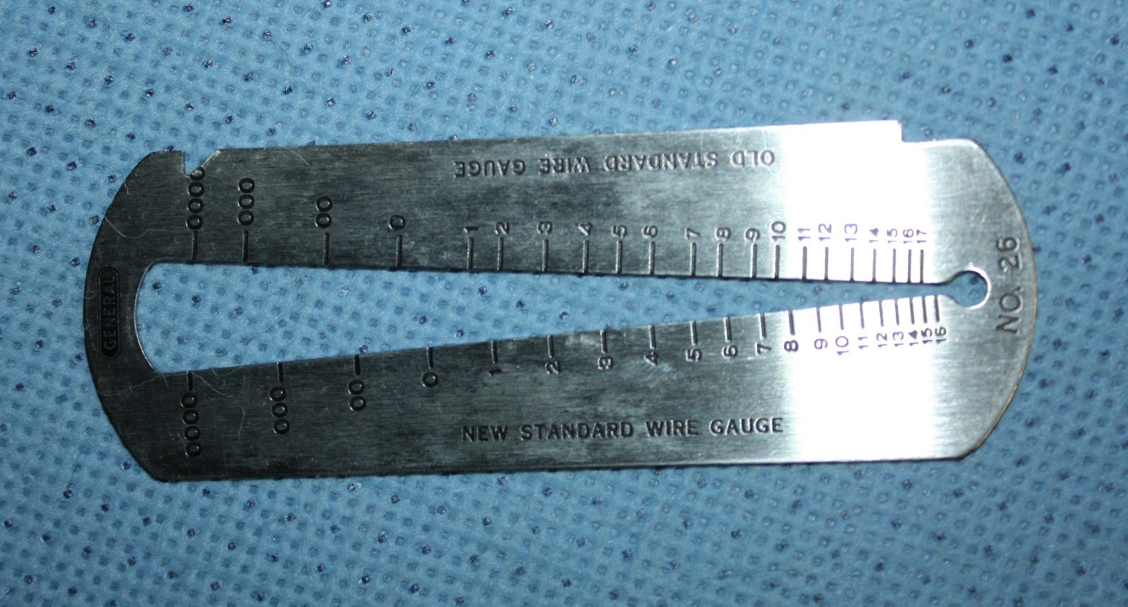 General No. 26 New and Old Standard Stainless Screw Gauge *USA