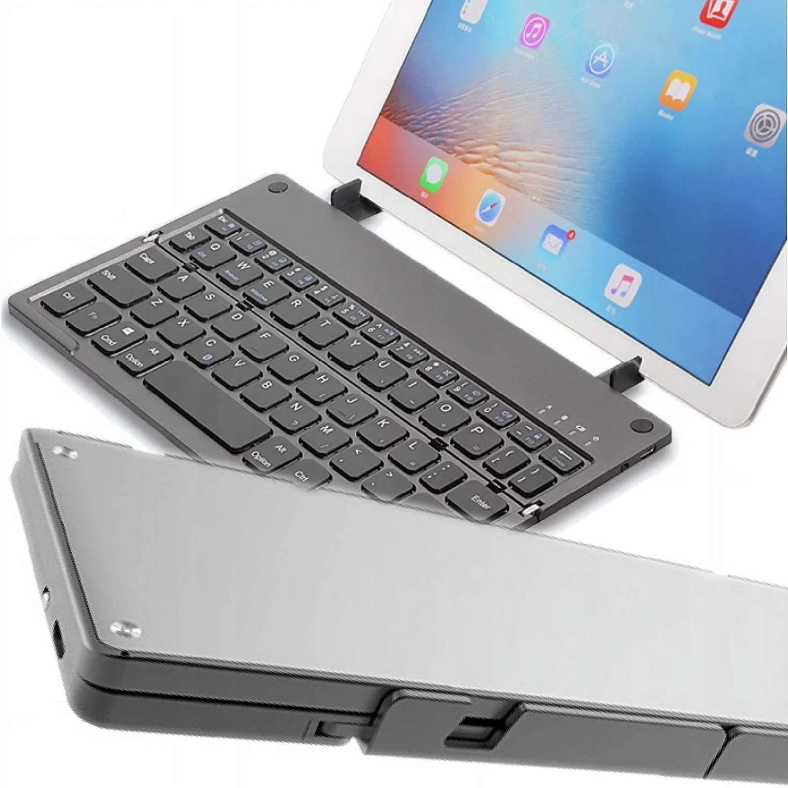Foldable Bluetooth Keyboard with Stand for Tablet iPad Phone Portable Folding