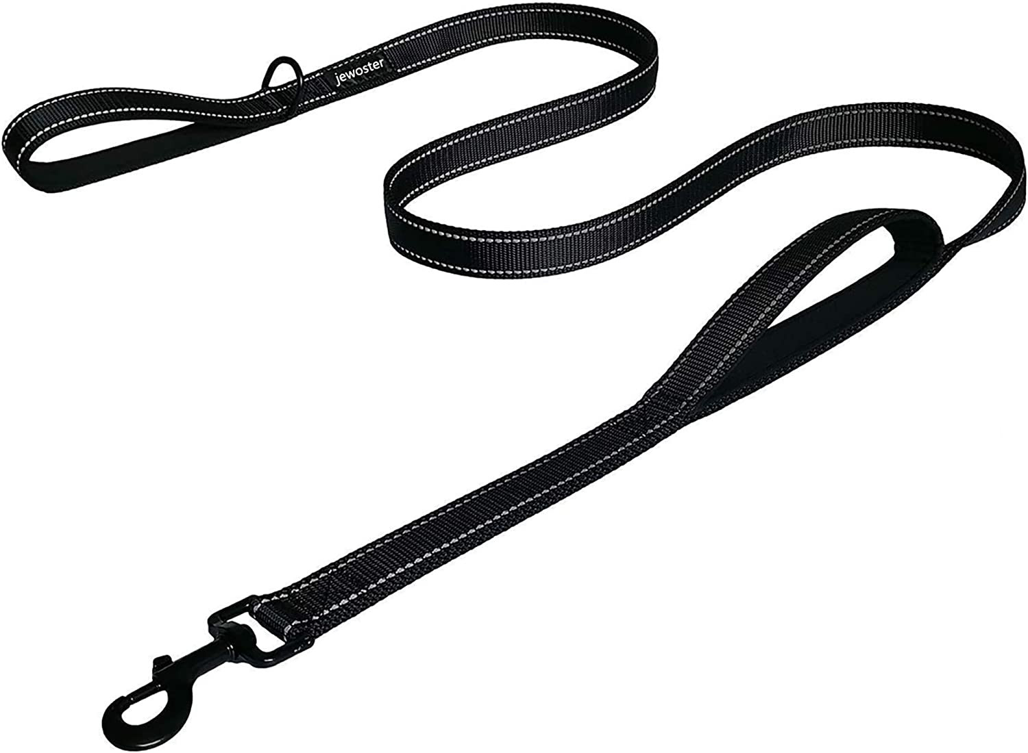 Heavy Duty Dog Leash - 2 Handles by Padded Traffic Handle for Extra Control, 6Fo