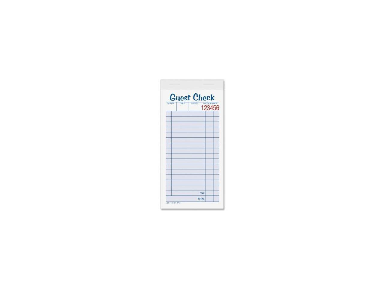 Tops Guest Check Book