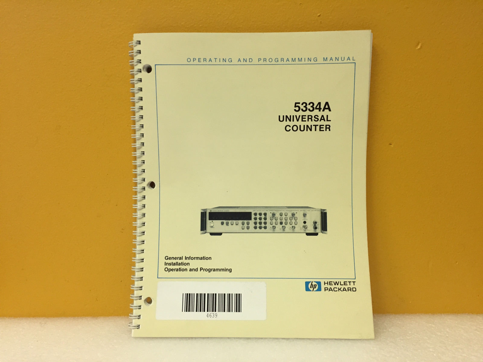 HP / Agilent 00853-90001 853A Analyzer Display Operation + Service Manual
