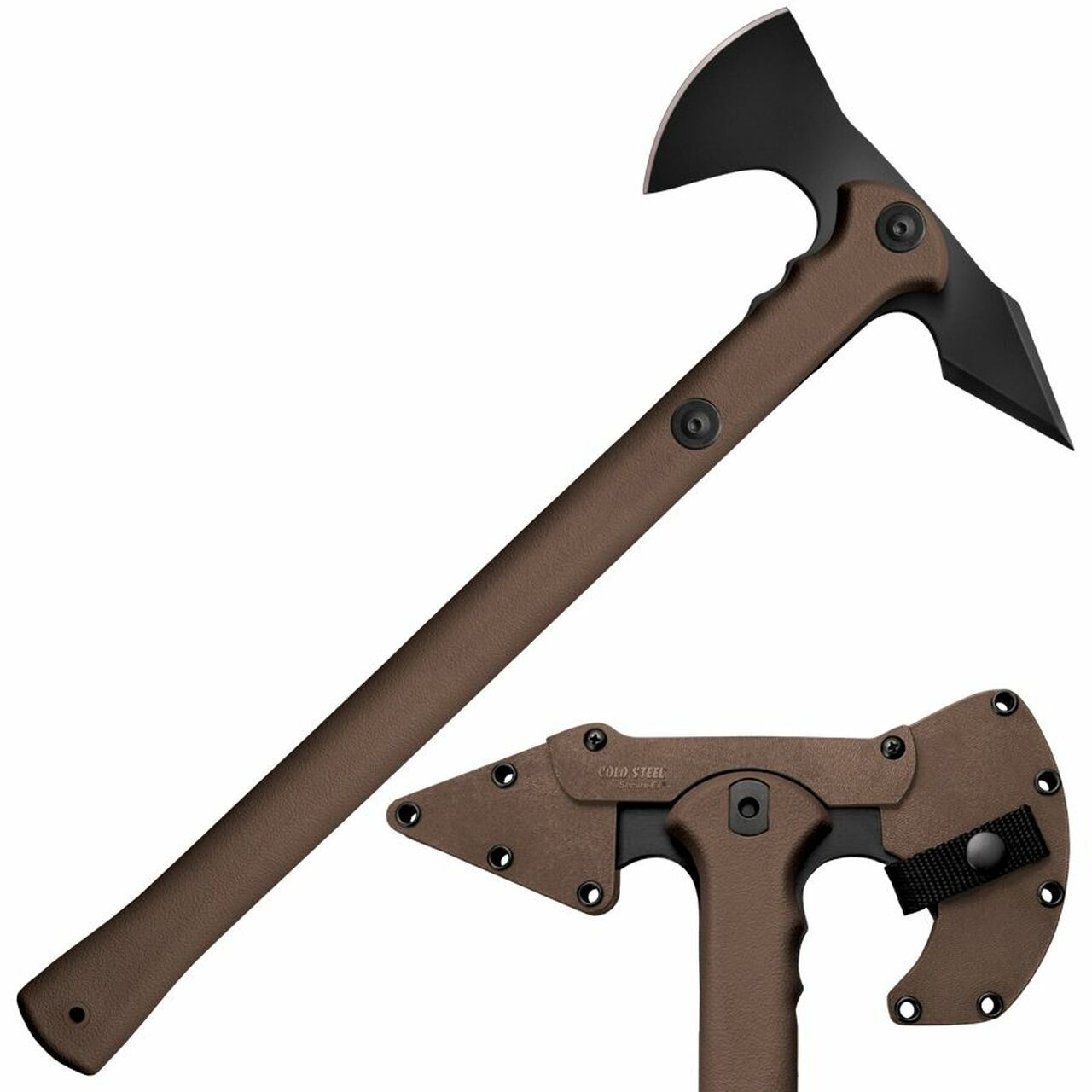 Cold Steel CS90PTHF Trench Hawk3.50" Blade 1055 Carbon Flat Dark Earth