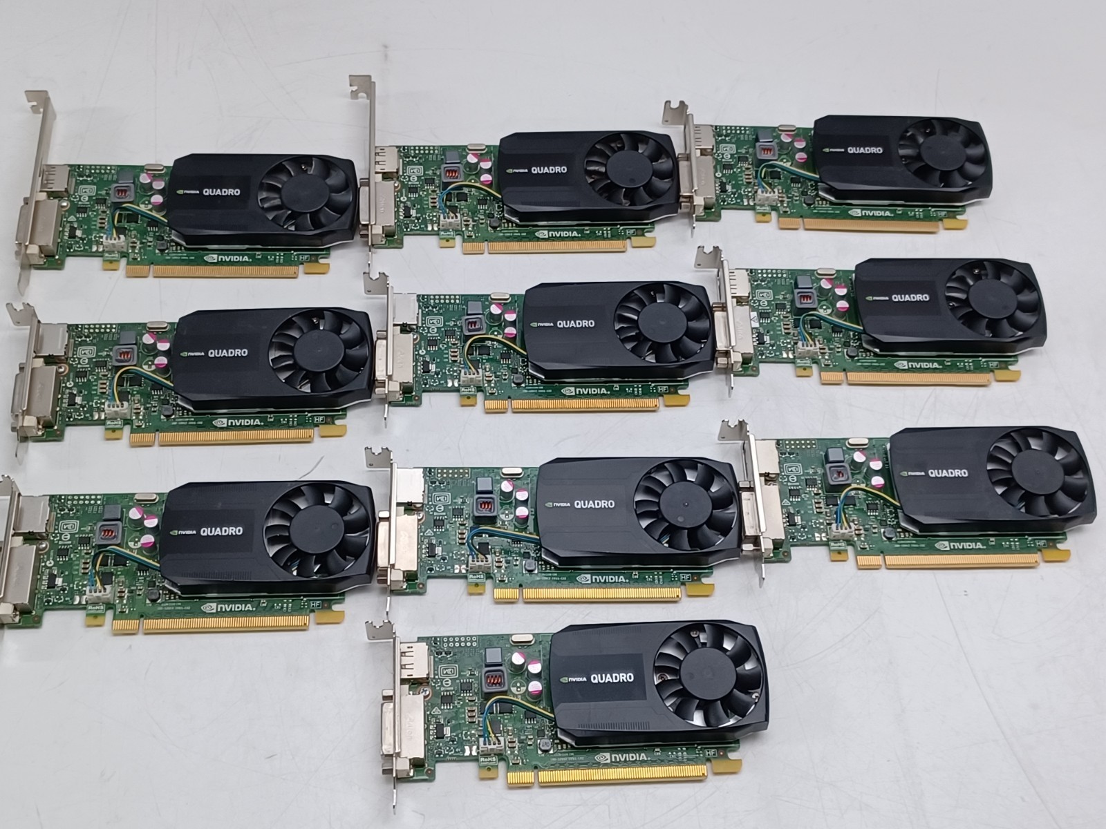 Lot of 10 NVIDIA Quadro K620 2GB GDDR3 PCI Express 2.0 x16 Graphics Cards Used