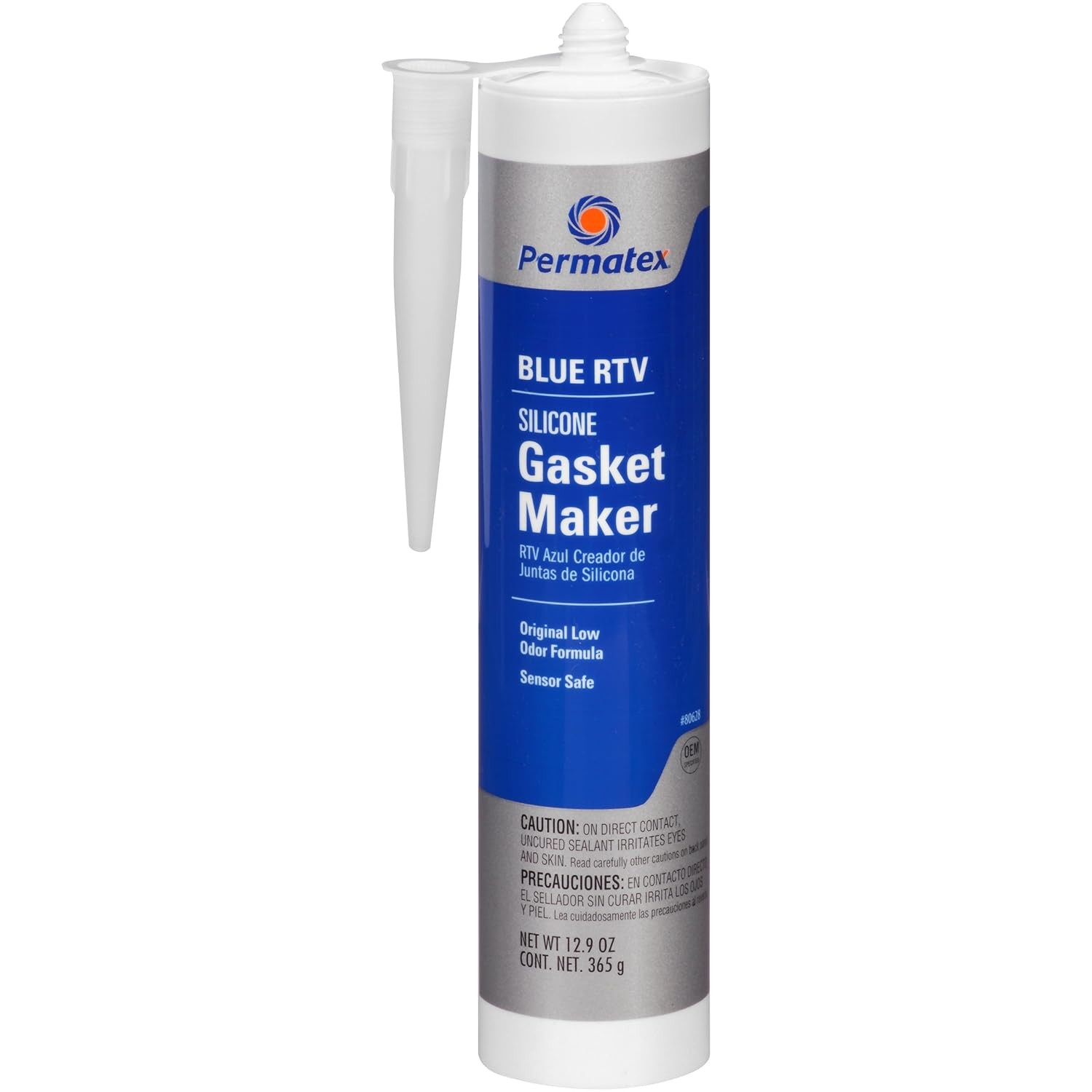 Permatex 80628 Sensor-Safe Blue RTV Silicone Gasket Maker 12.9 OZ