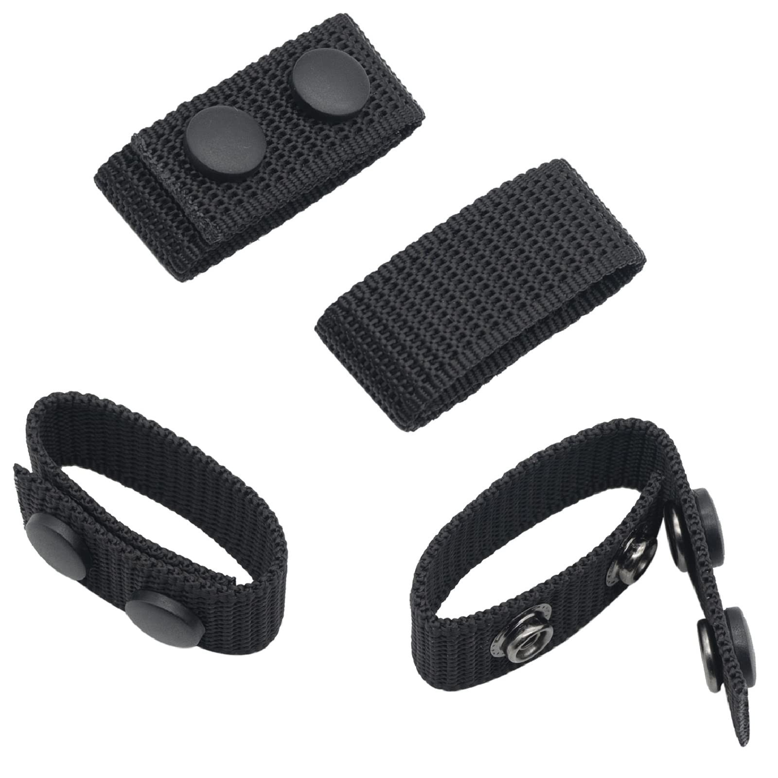 1.5 inch Belt Keepers with Double Snaps for Duty Nylon Belt Tactical Police L...
