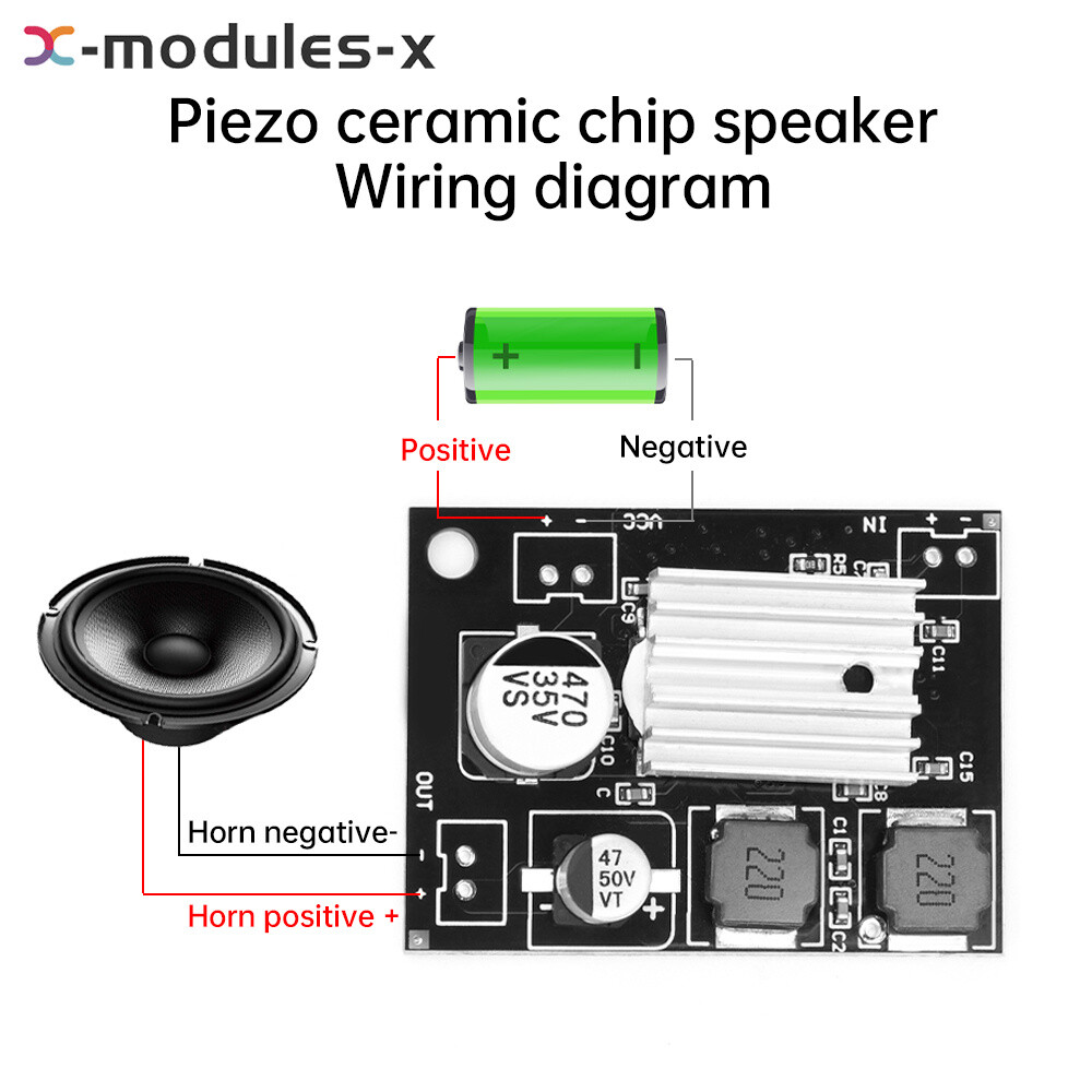 5-27V Piezoelectric Ceramic Horn Power Amplifier Board 180W Amplification Module