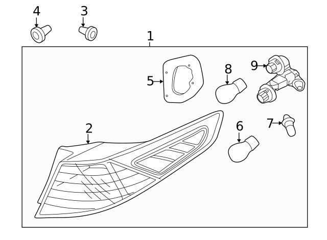 Genuine Kia Socket & Wire 92451-4C500