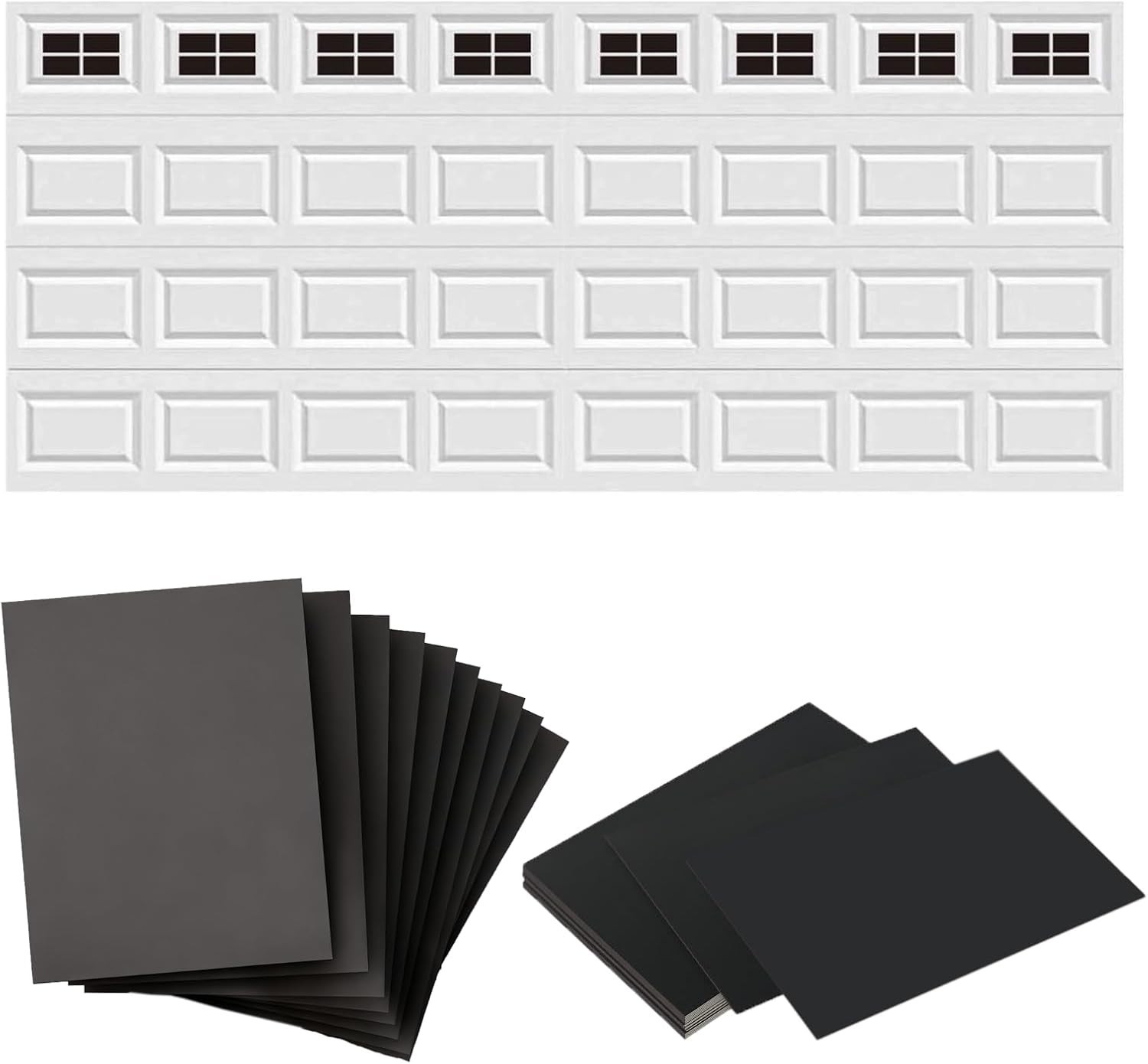 Magnetic Garage Door Windows Decorative Faux Window Panes 32 Pack Easy Install