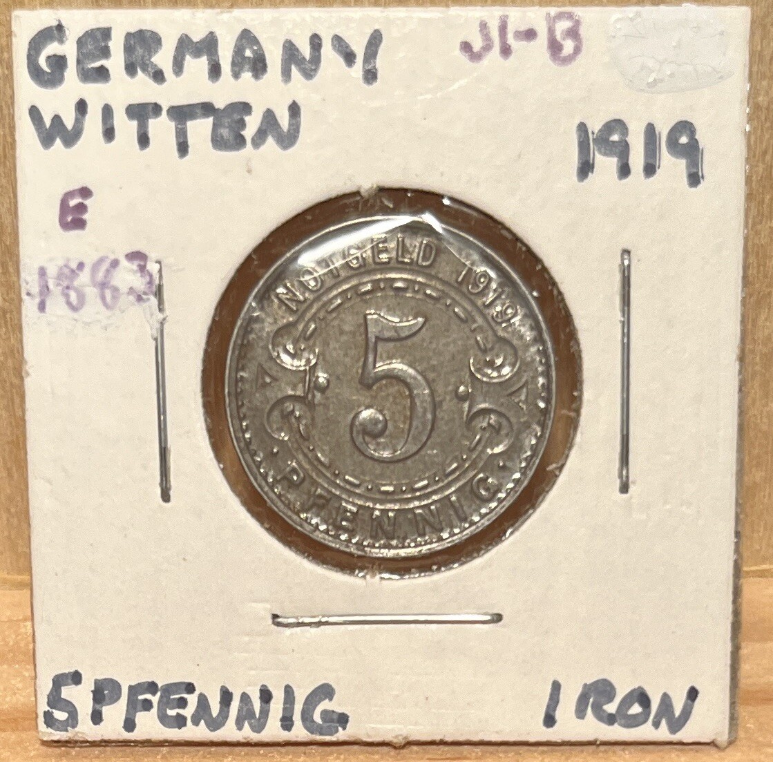 Germany - Stadt Witten 5 Pfennig 1919 - Notgeld Emergency Money