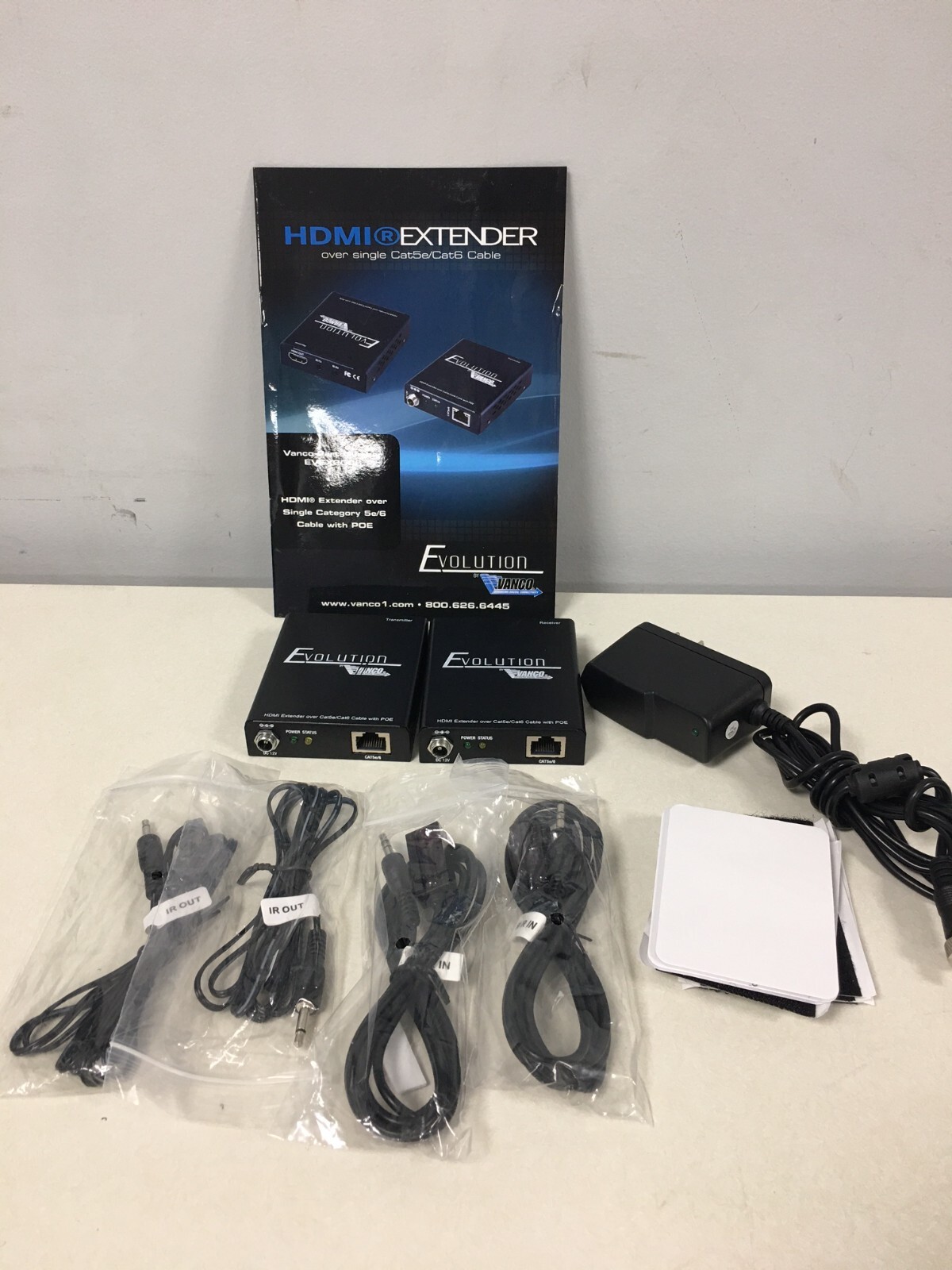 Vanco Evolution EVEX2006 Ultra Slim HDMI Single Cat5e/6 Extender W/PoE