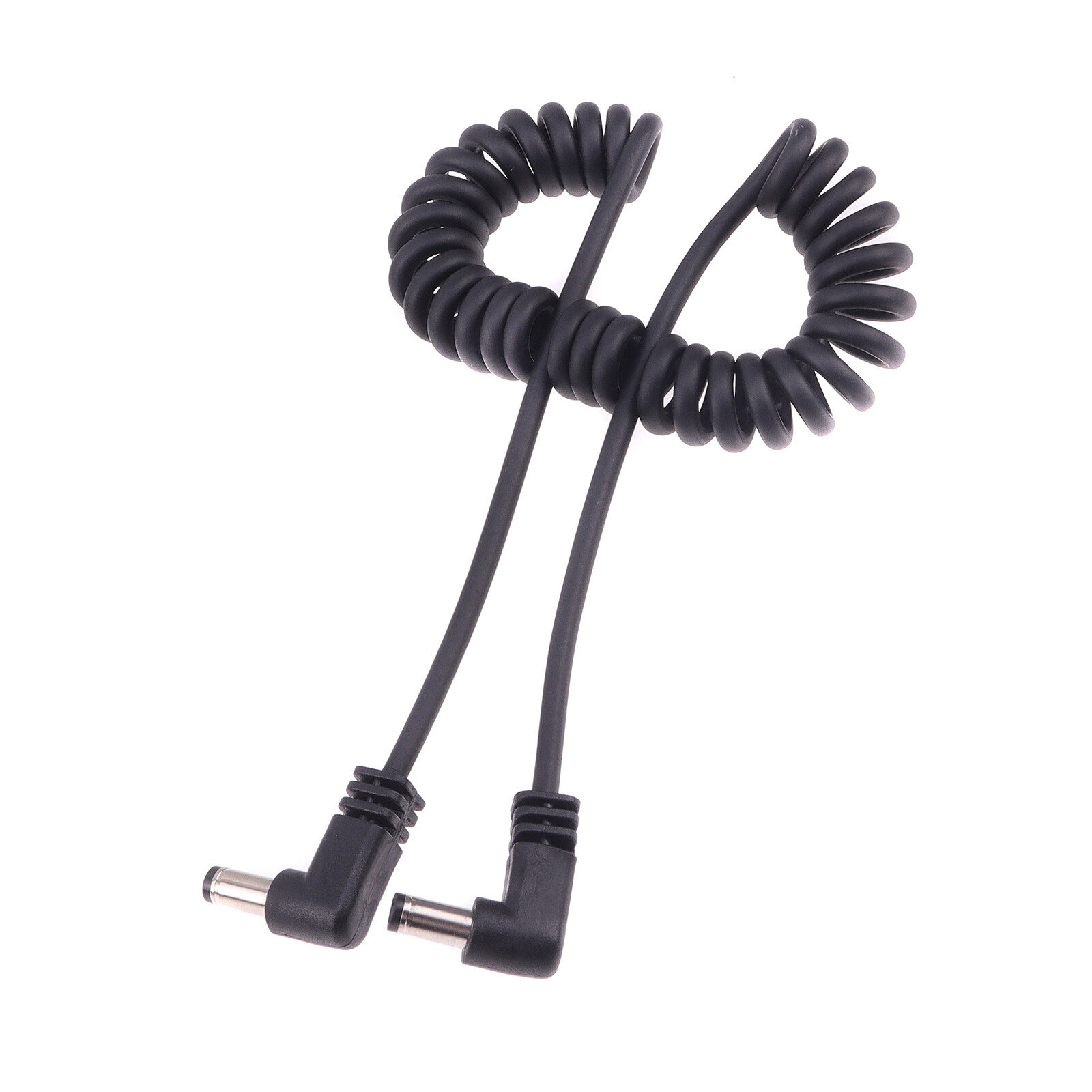 130cm DC 5.5*2.1mm Male to Male Power Spring Cable for Battery Plate Monitor