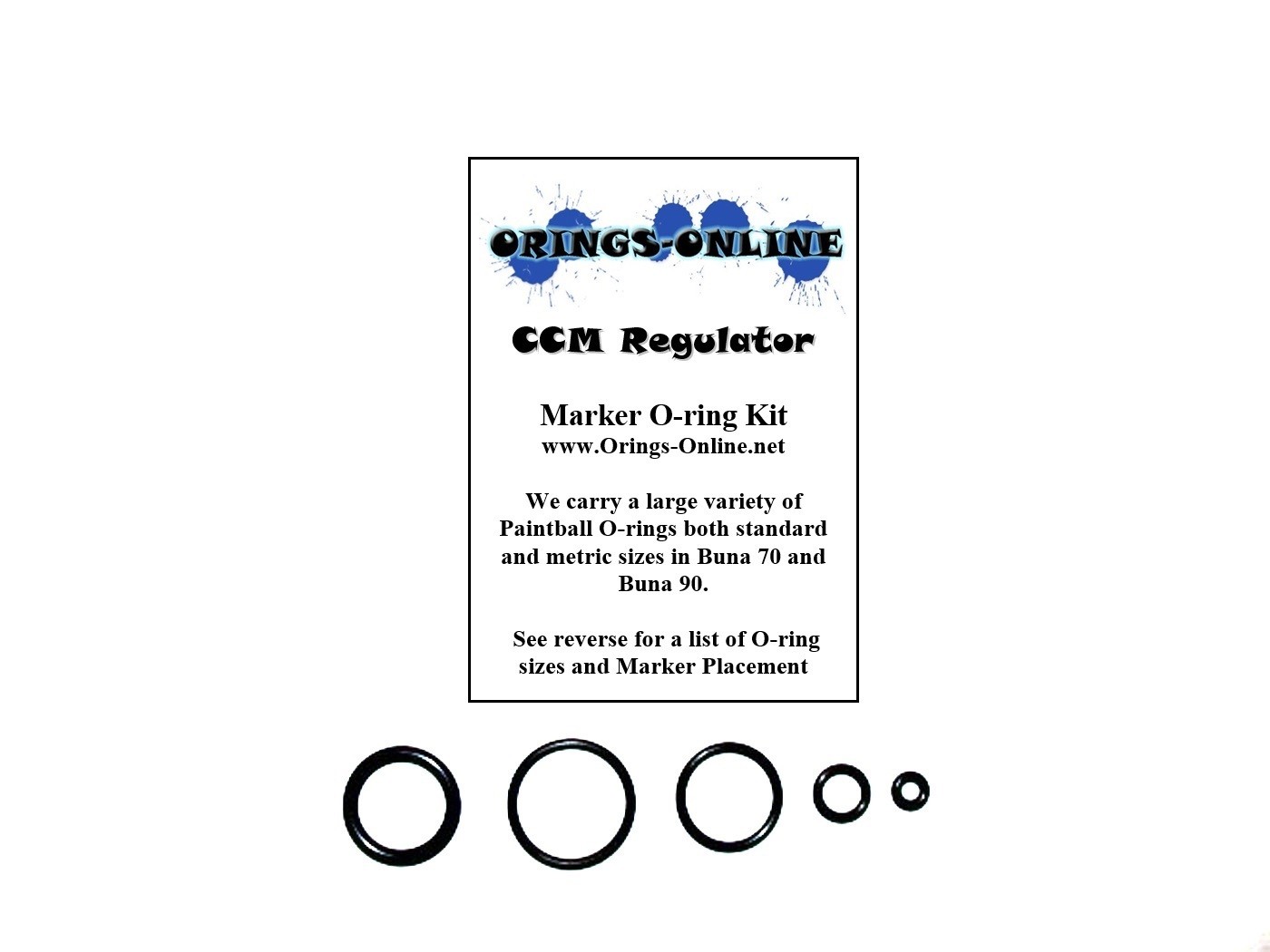 CCM Regulator Chipley Custom Machine O-ring Oring Kit x 4 rebuilds / kits