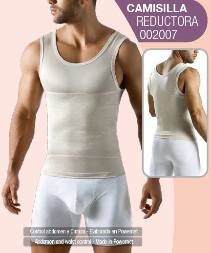 GEORDI 002007 FAJA COLOMBIANA MEN'S BODY SHAPER POWERNET ABDOMEN CONTROL