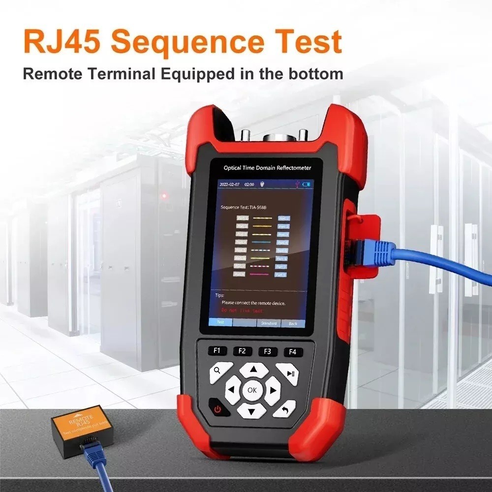 OTDR Fiber Optic Tester Optical Power Meter Test Visual Fault Locator Red Light