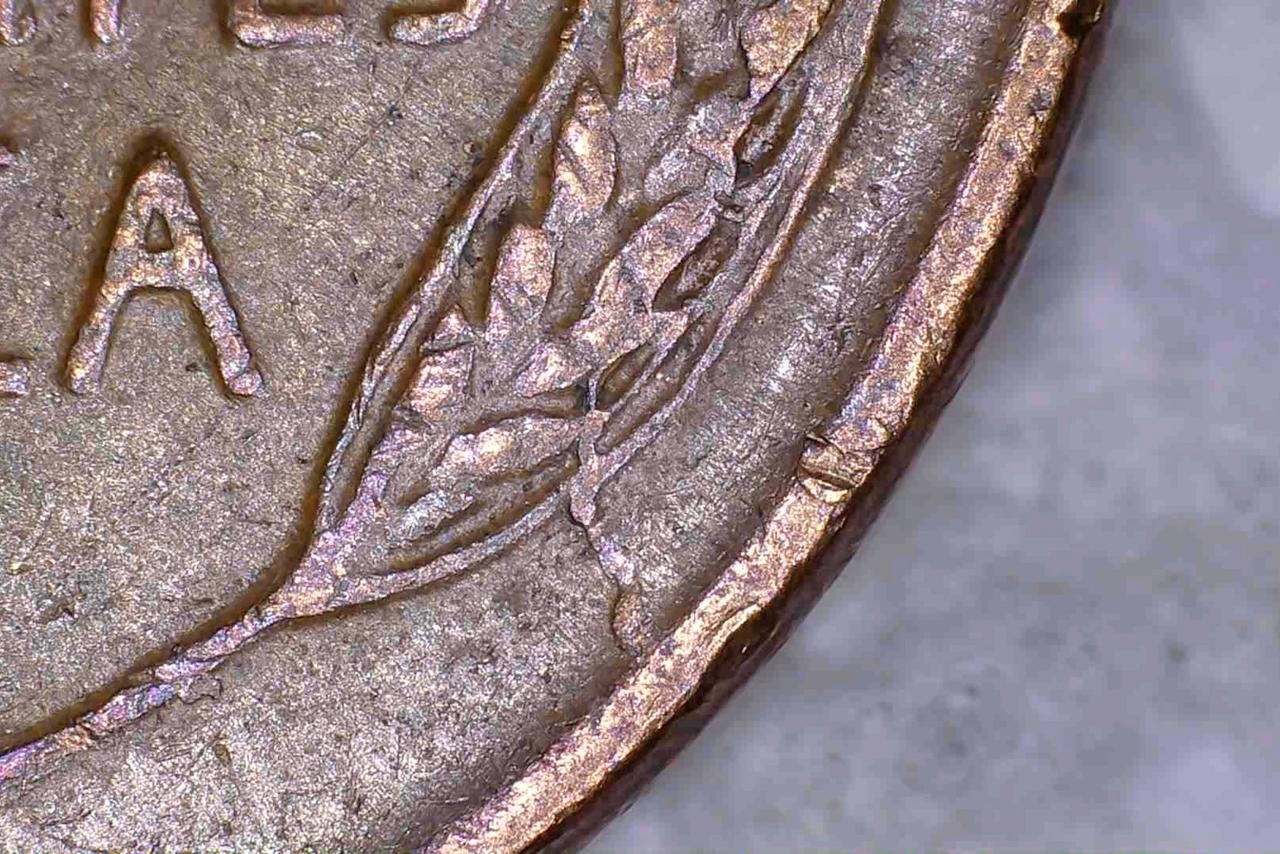 🪙🇺🇸 1957-D Lincoln Wheat Cent – Die Crack Through Wheat Error Coin