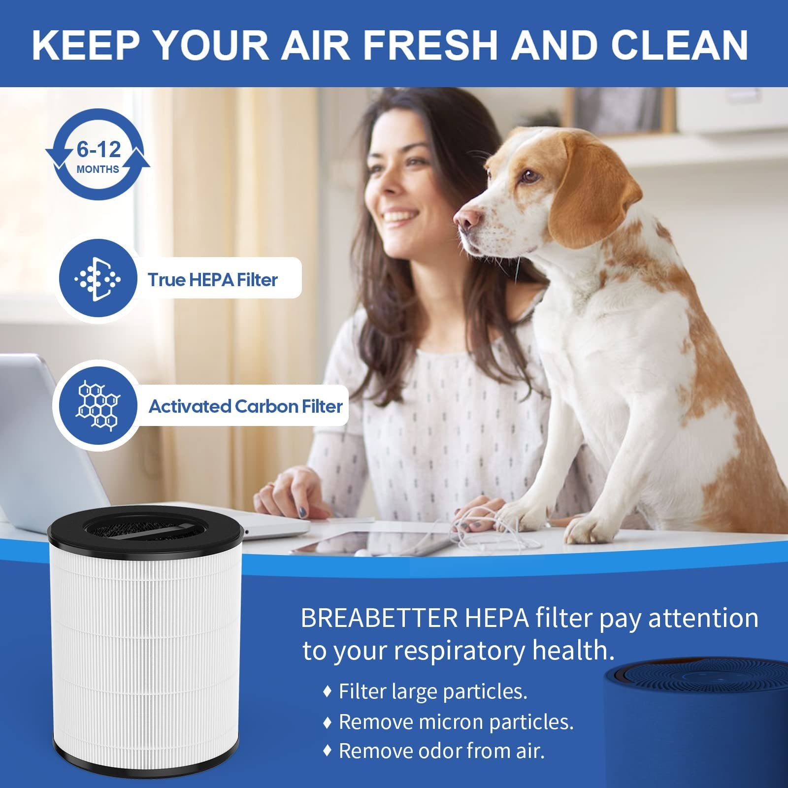 1-Pack mod/mod+ Filter Replacement Compatible with Mod Purifier（Model MD0