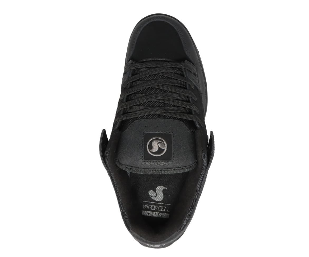 DVS Men's Militia Snow Skate Shoe, Black/Black/Charcoal-12M, Black/Black/Charcoa