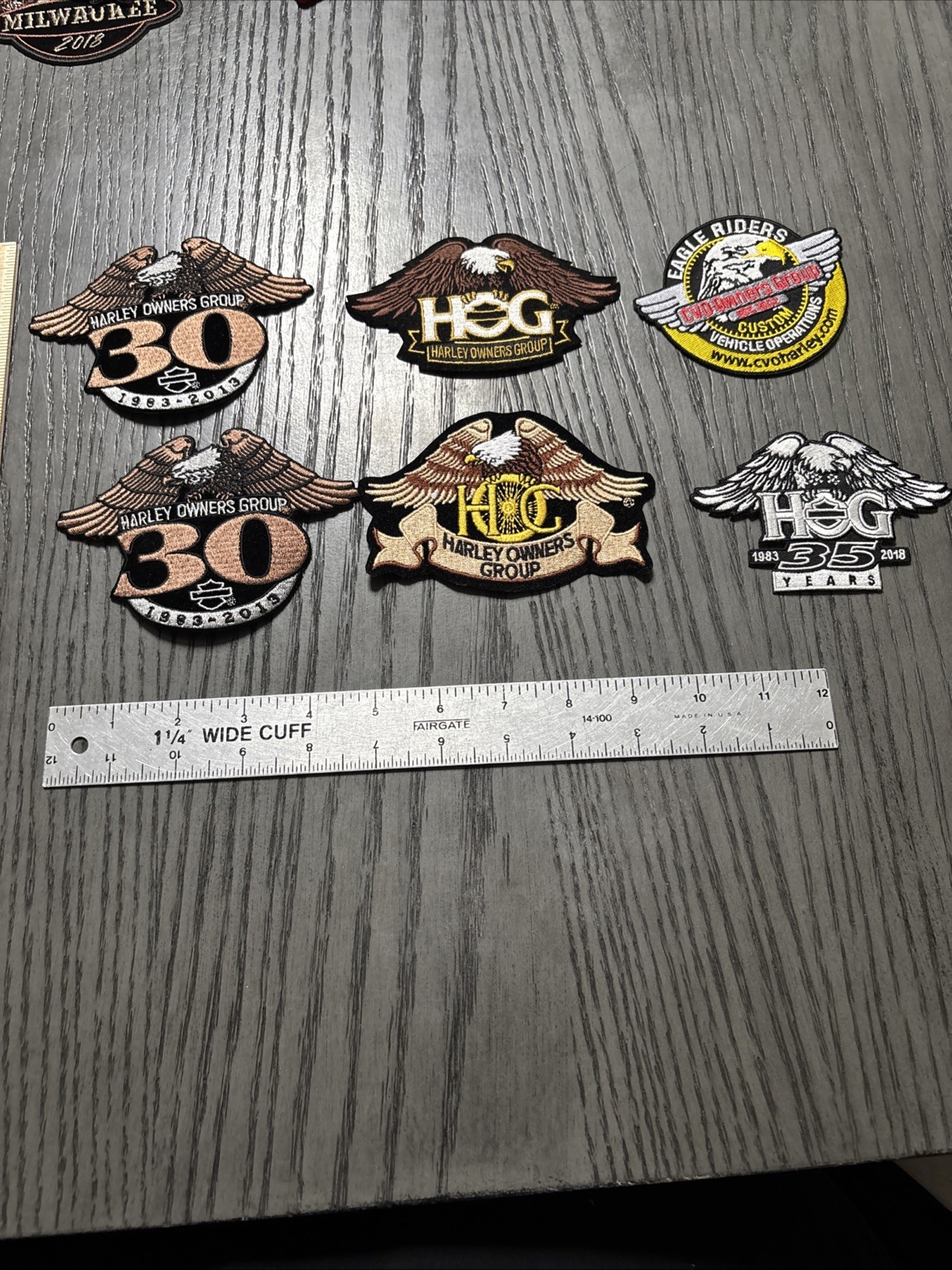Lot Of 6 HOG Harley Davidson Eagle Patches HD6