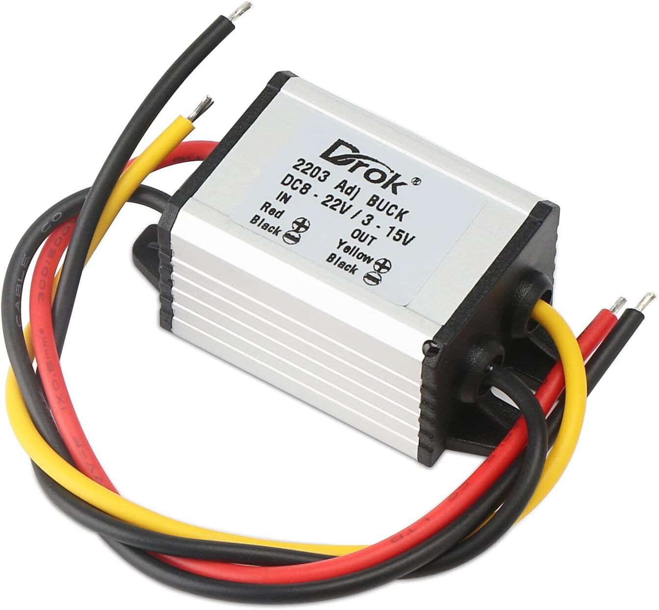 1 Pc Waterproof Black White Transformer With Adjustable Potentiometer And Pro...