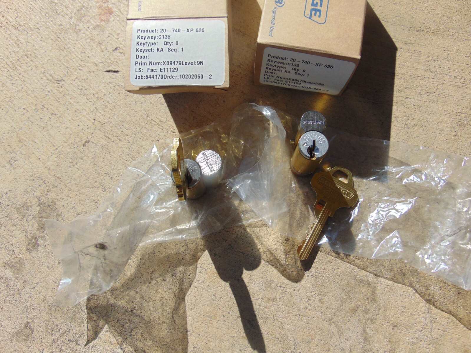 2 EVEREST SCHLAGE PRIM C135 XP 626 IC CORE LOCK WITH 2 KEY LOCKSMITH