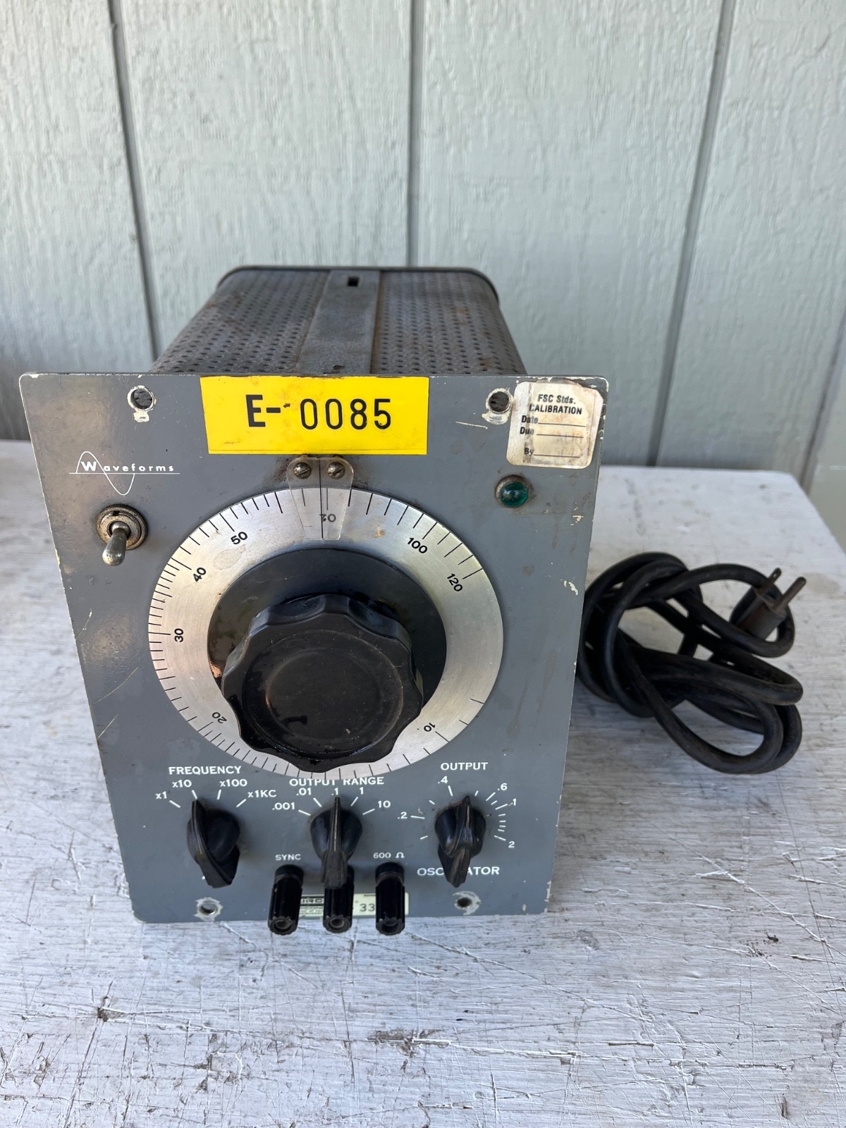 Waveforms Wave Occilator Tube Vintage Tested