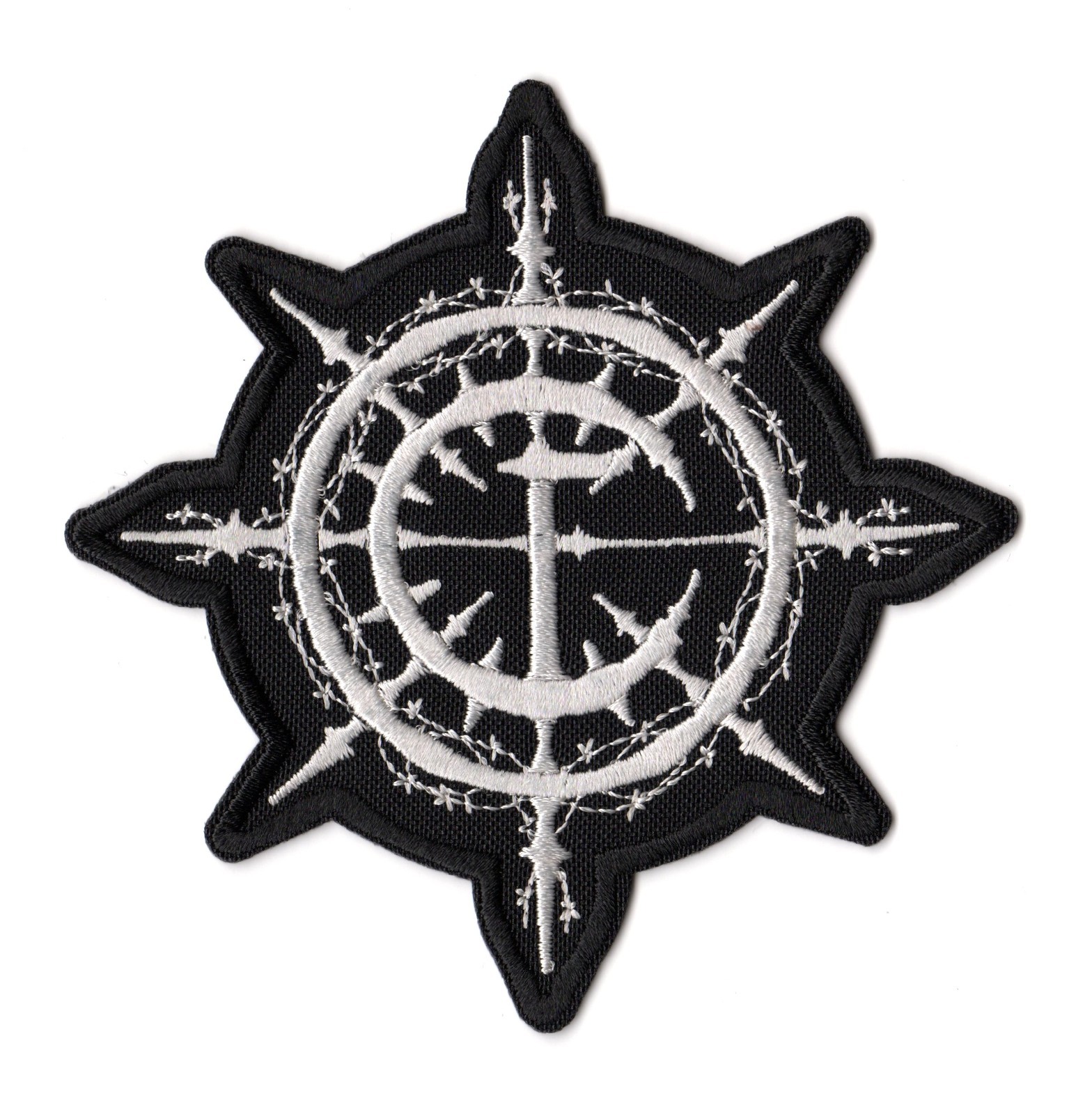 Carpathian Forest Patch Enthrone Norwegian Black Metal Black N Roll Band Logo