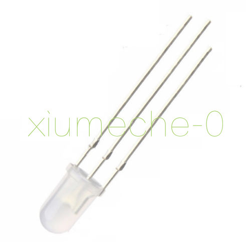 50PCS 5mm 3Pin Diffused two Bi-Color Red & Green Light Common Anode Led Diode M
