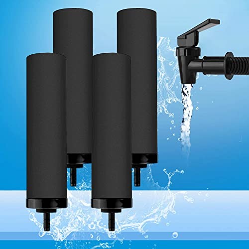 4PCS Black Filters for Purification Unit Filter Replacement Household Bucket
