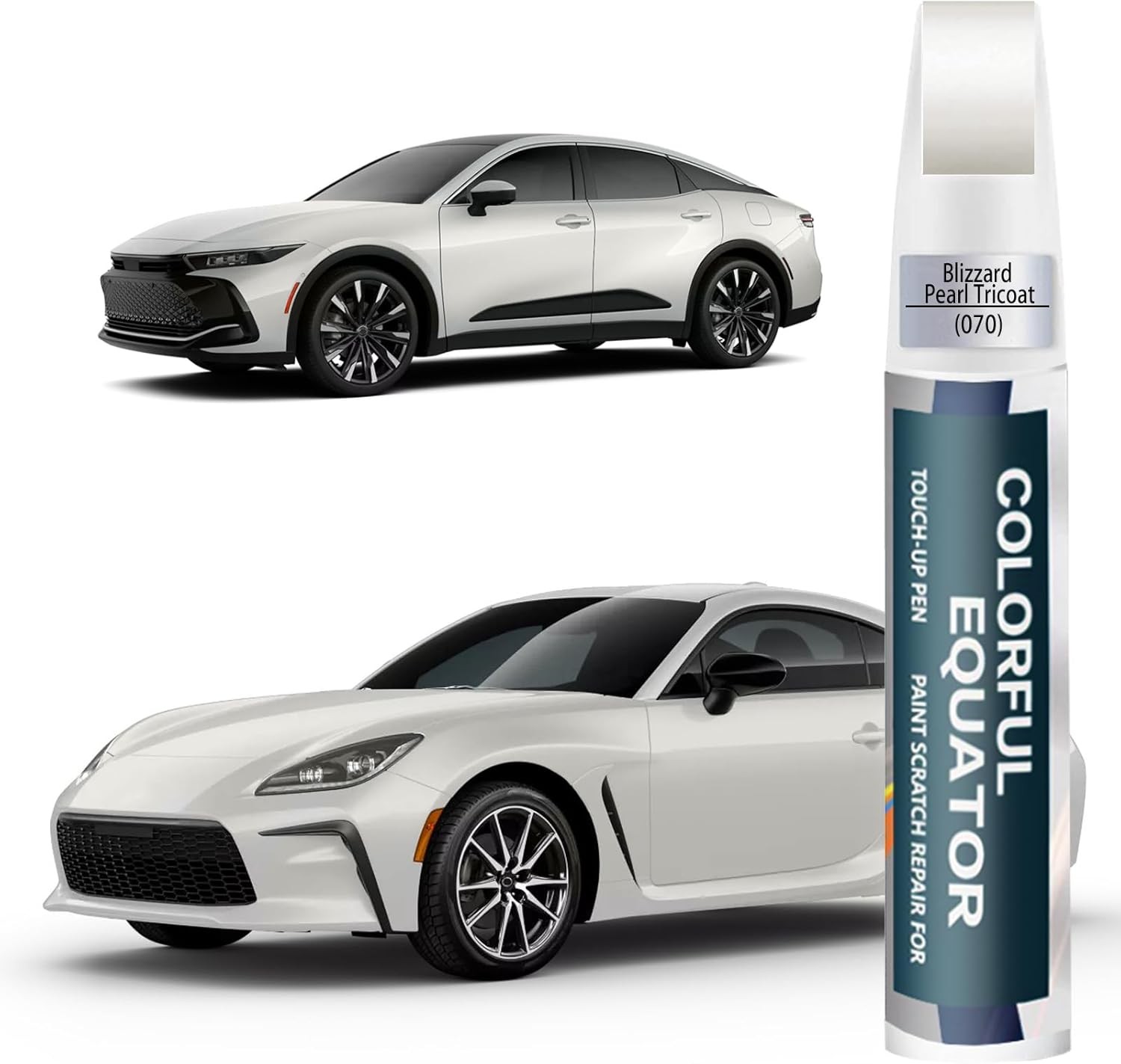 Touch Up Paint Kit for Toyota 070 Blizzard Pearl Tricoat Car Scratch Remover Kit