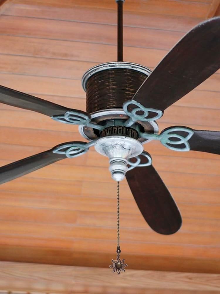Share 4 Pack Ceiling Fan Pull Chain, 12 Inch Pull Chains Extension, Fan and Bulb