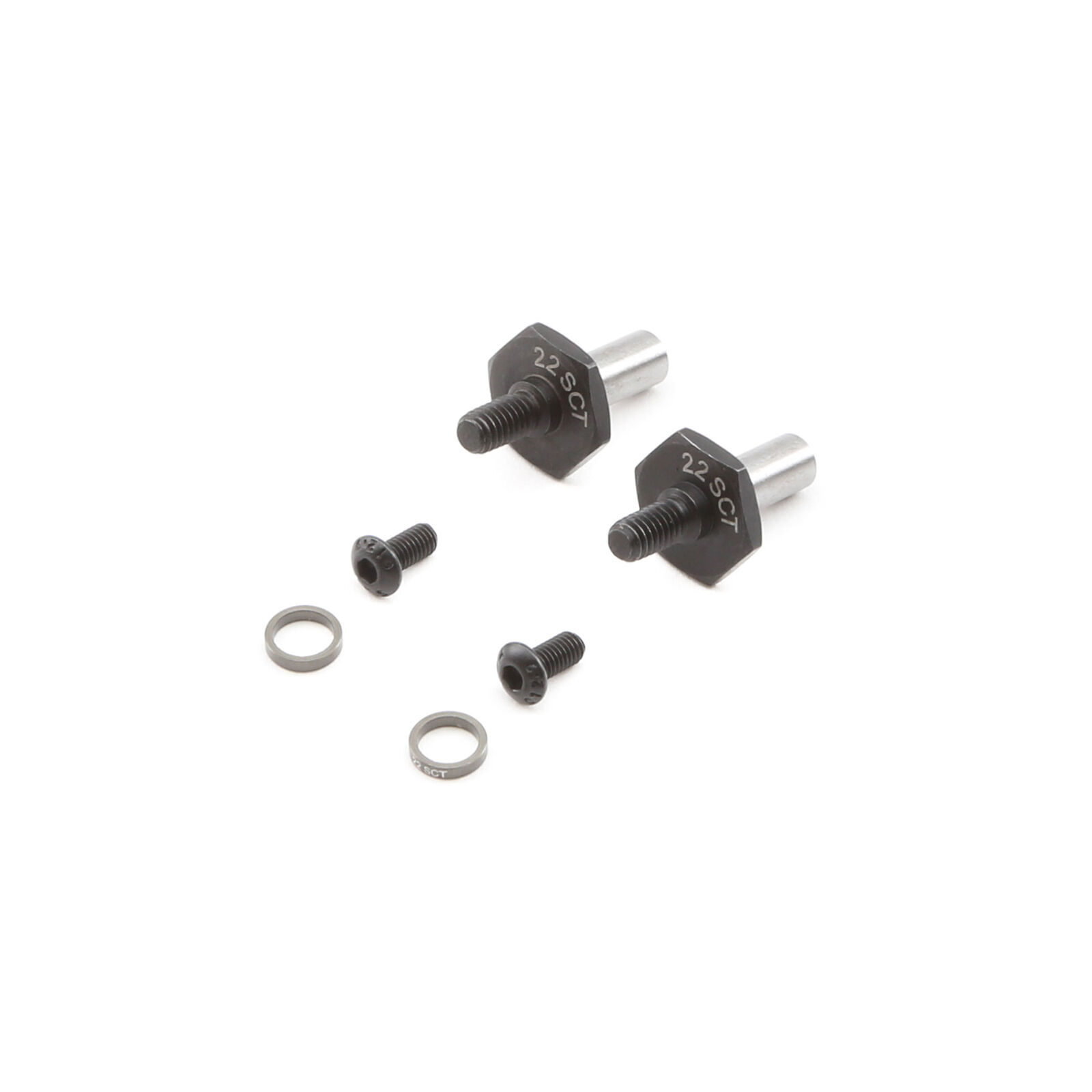 Team Losi Racing 22SCT 3.0 12mm Hex Front Axle Set (2pcs) TLR232061