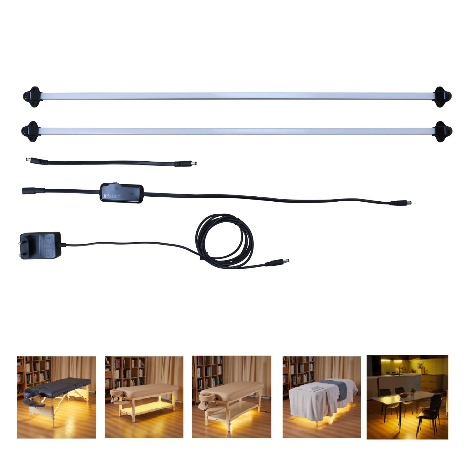 Master Massage 28" ZEPHYR™ Portable Massage Table Package with Ambient Lighting