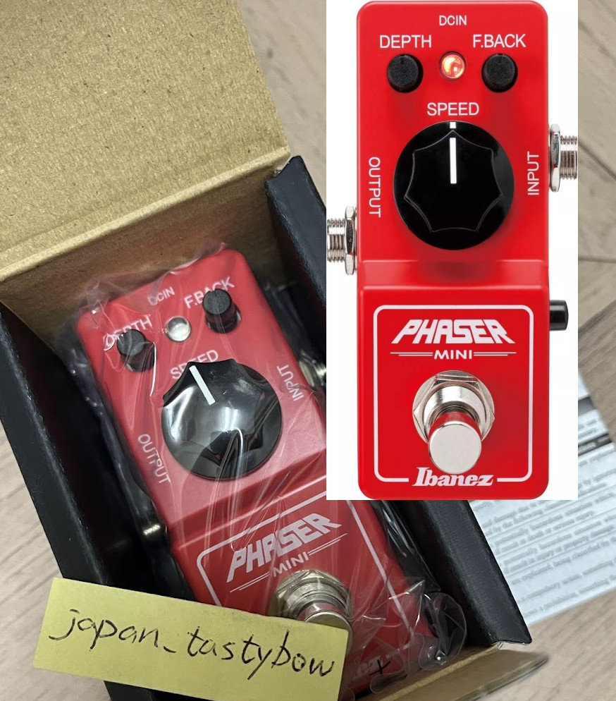 Hover to zoom Ibanez PHMINI Phaser Mini Guitar effects pedal Red Made in Japan