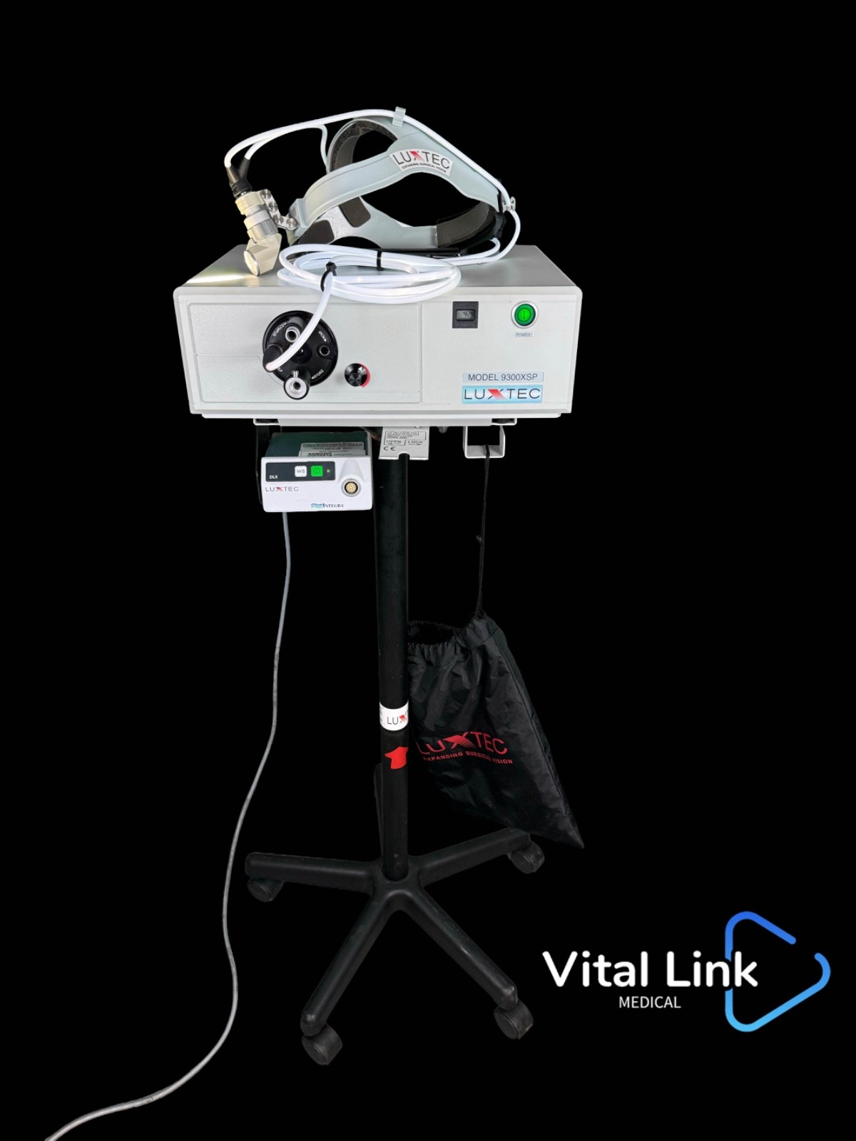 Luxtec 9300XSP Xenon Light Source w/ Stand & Ultralite Headlight & Luxtec DLX #3