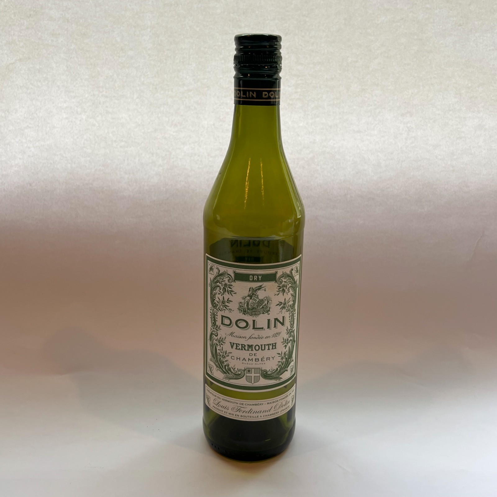 Empty DOLIN Dry Vermouth De Chambery Bottle 750ML Arts Crafts Collectors
