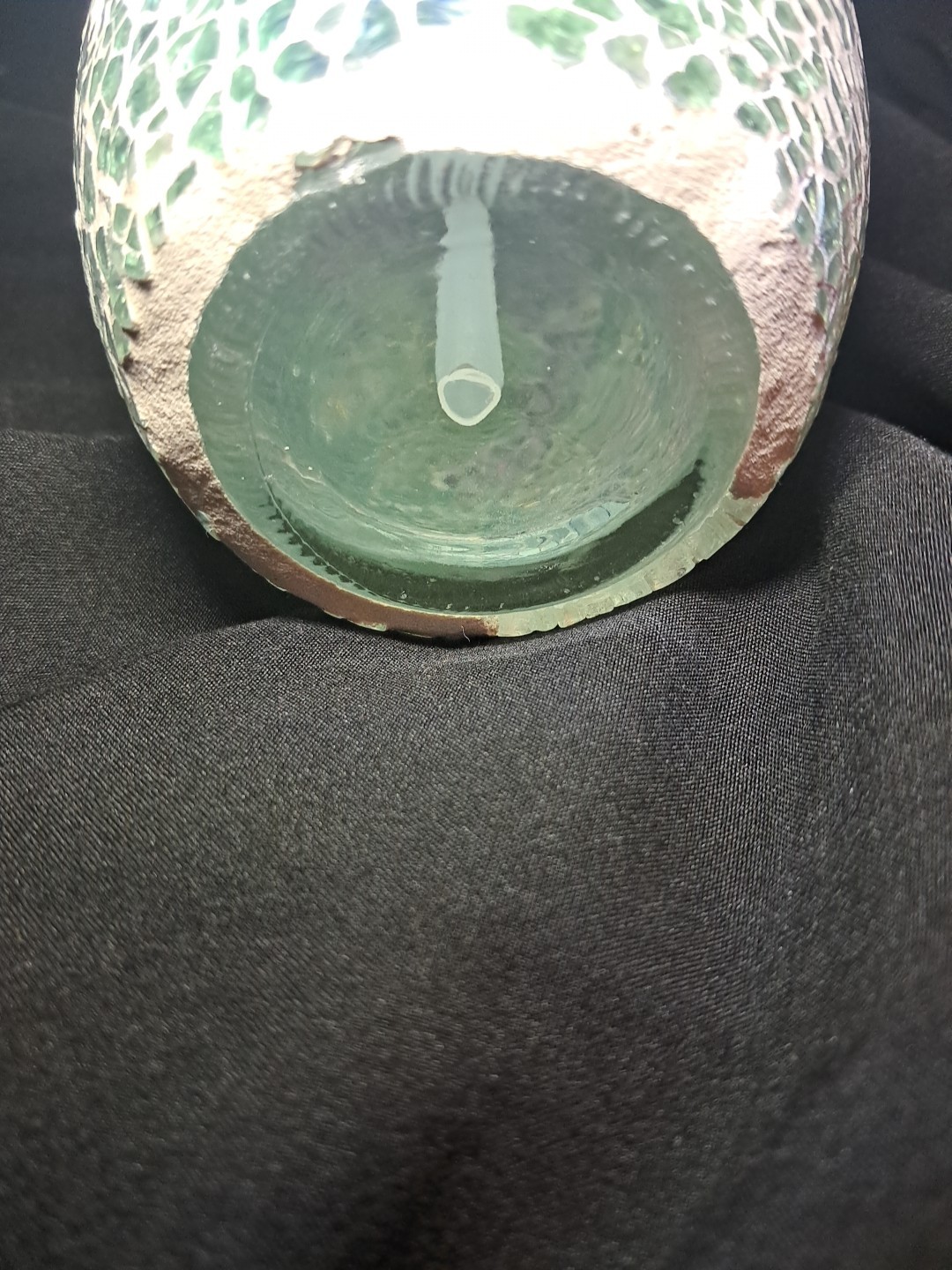 Teal Mosaic Tissue Cover Soap Dispenser And Soap Dish