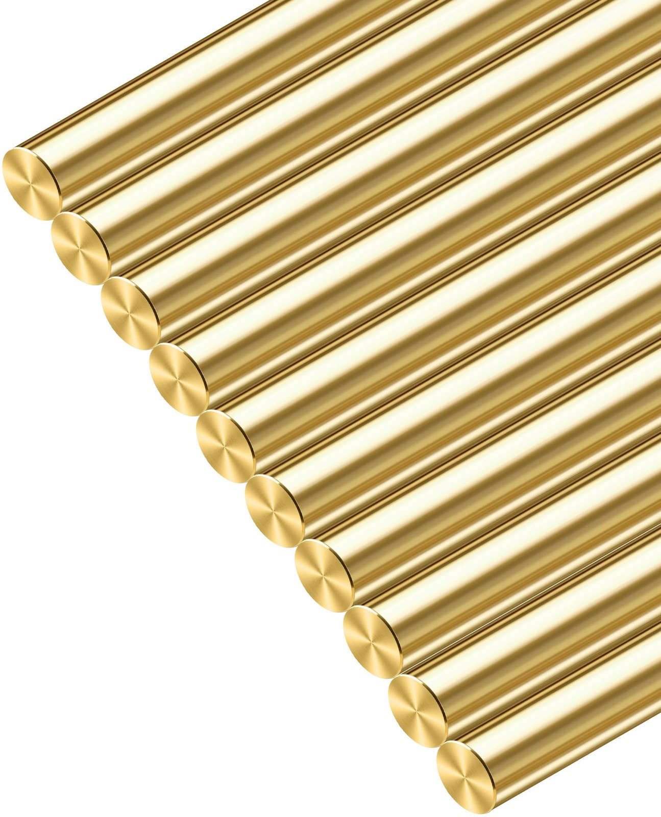 1/8 x 12 Inch Brass Rods 10 Pcs Round Dowel Rivet Pins Gunsmithing Machineable