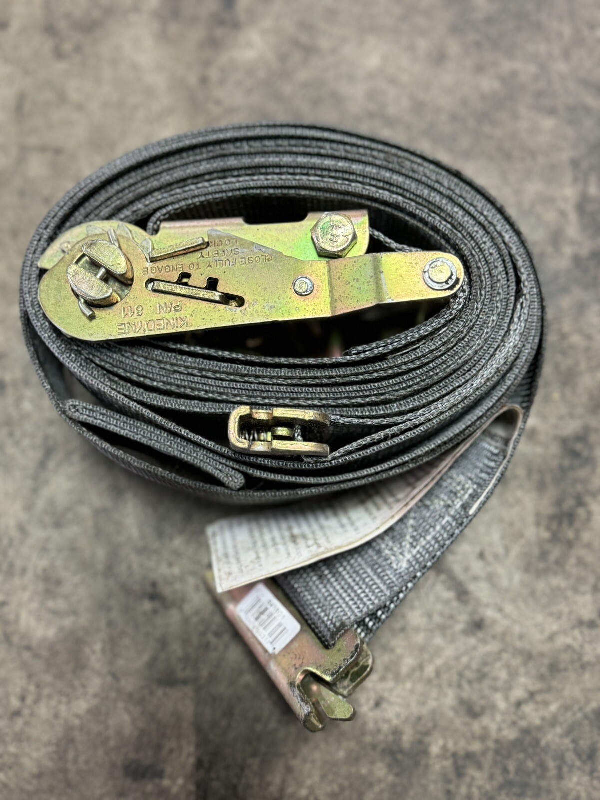 KINEDYNE P/N 811 Logistic Cargo Ratchet Strap SIZE 2" x 16'   1000LBS